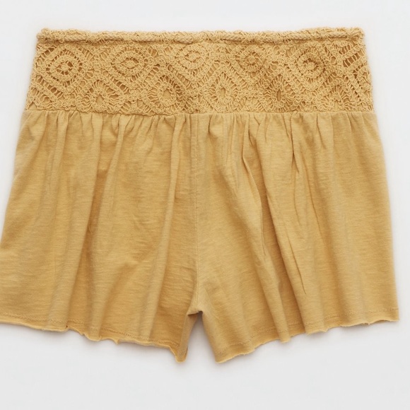 NWT - Aerie Flirty Crochet Shorts - Super cite crochet waistband -Size M… - Picture 12 of 14